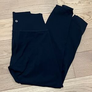 Lululemon Navy Wunder Train Leggings